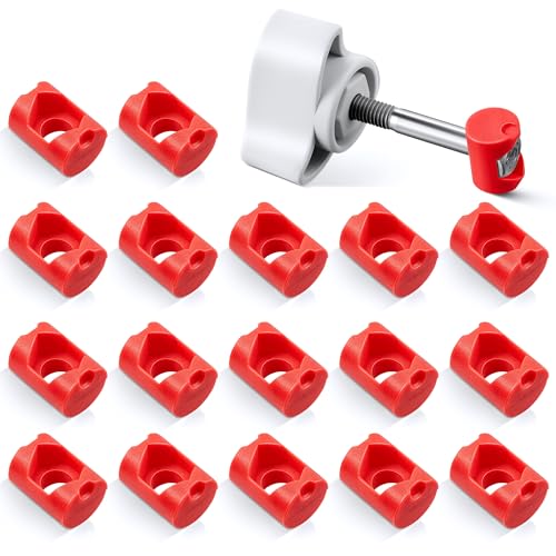 18 Pack Lid Fastener Barrel Nut Compatible with Fluval FX6 FX5 FX4 FX2 Canister Filter, Aquarium Filter Lid Fastener Replacement Part, Lock Nut Clamp Accessories (Barrels Only)(Red) - color: Red