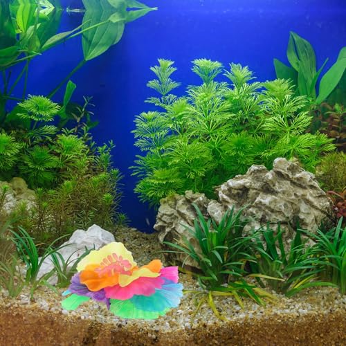 SUPVOX Lifelike Silicone Aquatic Plant Ornament Purple Simulation Water Plant for Fish Tank Decoration for Home and Office Aquarium