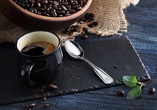 New Star Foodservice Shell Pattern 18/0 Stainless Steel Coffee Spoon, 4.6-Inch, Set of 12, Commercial Grade - size: Coffee Spoon (4.6-Inch)