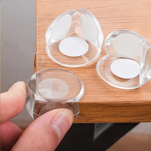 10Pcs Table Corner Protectors,Corner Guards,Clear Edge Safety Bumpers to Cover Sharp Furniture,Drawers,Cabinets, Round