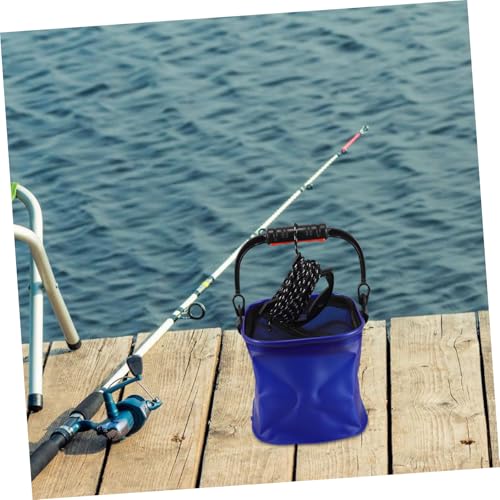 Mikikit Lightweight Eva Fishing Bucket Handle for Outdoor Camping Hiking and Live Fish Storage Portable Leak-resistant and Versatile Utility for Fishing and Travel