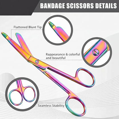 BBTO Hemostat Curved and Straight Hemostat Forceps Piercing Pliers Forceps, Stainless Steel Straight and Curved Pliers, Fishing Tweezer(Colorful,3 Pcs)
