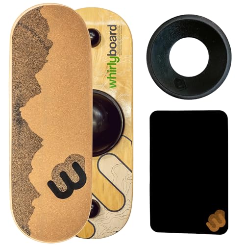 Wide 360˚ | Standing Desk Balance Board | Wobble Board Portable Home Gym | Snowboard Training | Surf trainer | Balance Board for Kids & Adults | Core Balance Trainer - color: Bunde - Wide + Mat + Ring