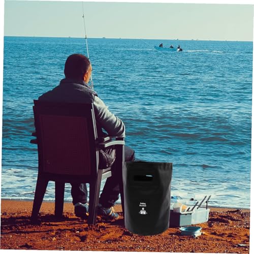 Outdoor Collapsible Bucket Folding Fishing Bucket Portable Water Tank Comfort Grip Handles for Camping Hiking