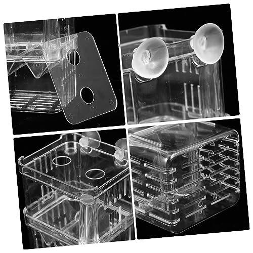 Fish Breeding Isolation Box Small Aquarium Fish Hatchery Incubator with Optimum Water Flow Durable Design for Fry Protection and Space Saving