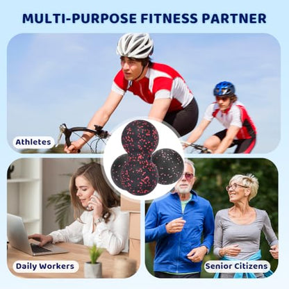 Peanut Massage Ball, 24x12cm Myofascial Release Acupoint Massage Deep Tissue Muscle Massage Back Leg Massage Roller Mobility Ball Double Ball for Daily Physical Therapy Yoga Therapy - color: Camouflage, size: 24x12cm double balls