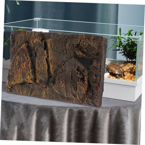 BESPORTBLE Realistic Rock Texture Aquarium Backdrop 3D Scenic Reptile Tank Background Board Qinglong Stone Decoration Easy Install Versatile Habitat Mat