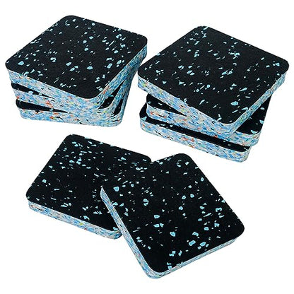 Luwint Treadmill Mat Pads, Rubber Foam Padding, Sound Isolation, Anti Vibration, Shock Absorbing, Noise Reduction Floor Protection Sheets for Treadmill, Washer Machine, Exercise Equipment - color: 8 Pcs