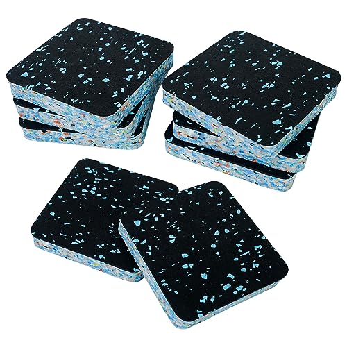 Luwint Treadmill Mat Pads, Rubber Foam Padding, Sound Isolation, Anti Vibration, Shock Absorbing, Noise Reduction Floor Protection Sheets for Treadmill, Washer Machine, Exercise Equipment - color: 8 Pcs