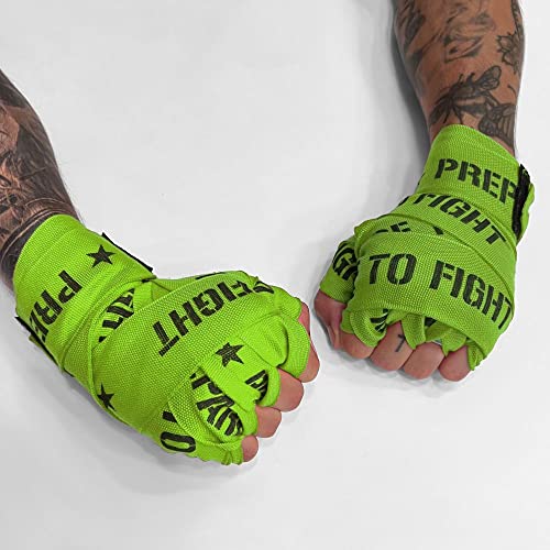 Geezers Prepare to Fight Hand Wraps - color: Green, size: 4m
