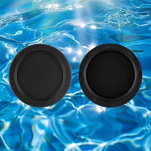 2pcs SX180HG Drain Cap, Pool Sand Filter Drain Cap Cover Plug Replacement Part with Gasket Compatible with Hayward Swimming Pool Sand Filter Models S166T S180T S244T S210T