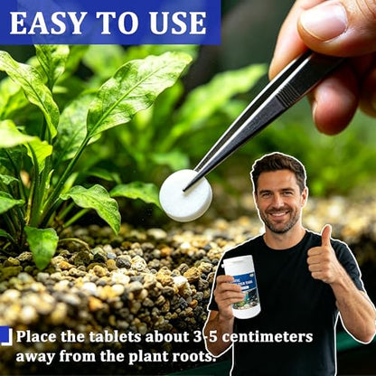 Root Tabs Aquarium Plant Fertilizer – Slow Release Root Feeder Tablets for Freshwater Planted Tanks, Safe for Fish & Shrimp, Helps Develop Strong Roots, 100g/Bottle (1)