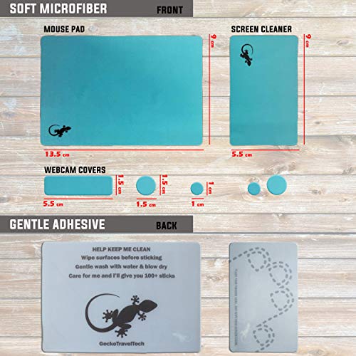 Mouse Pad Adhesive Travel (Blue) - color: BLUE