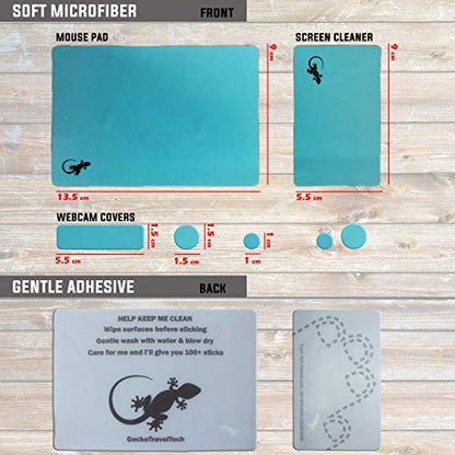 Mouse Pad Adhesive Travel (Blue) - color: BLUE