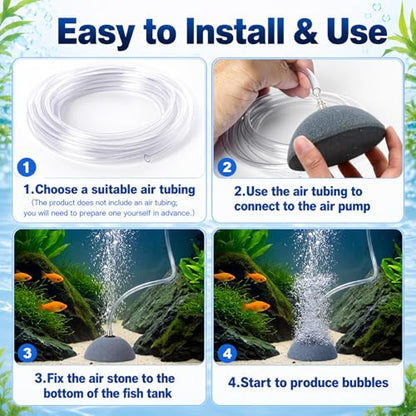 12 Pcs Aquarium Air Stones 3.9 Inch Pond Air Stone Bread Mineral Airstones Bubble Fish Tank Airstone Oxygen Diffuser for Aquarium Fish Tank Bucket Pond and Dwc Reservoir - size: 10 cm/ 3.9 inch