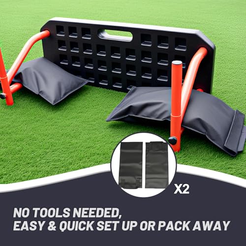 PLAYAPUT 6-in-1 Soccer Rebounder Board - Dual Surface Adjustable Angle