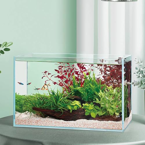 Ultra Clear 4 Gallon Rimless Low Lron Aquarium Tank, 10" L × 10" W × 10" H (25cm x 25cm x 25cm) 1/5 inch Thickness Ultra HD Glass Fish Tank with Black Nano Foam Leveling Mat Included - size: 10" L × 10" W × 10" H