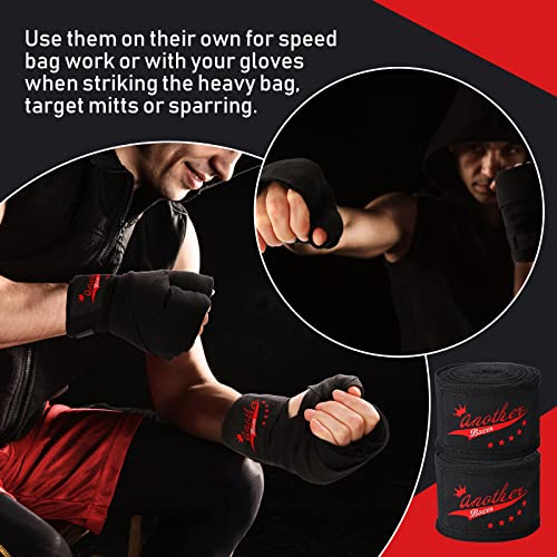 Jerify 15 Pairs Boxing Wraps Bulk for Hand 180‘' - color: Black
