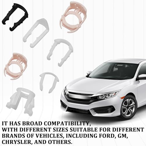 70PCS Car Fuel Line Clips, 3/8" 5/16" Durable Fuels Hose Retainer Clips, 7 Size Nylon Fuel Line Repair Kit, Auto Retainer Clip Replacement Kit Compatible with Ford GM Chrysler