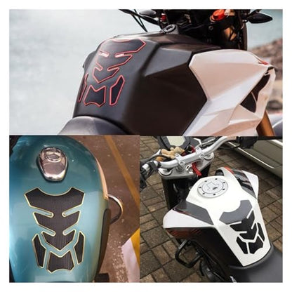 3D Fuel Tank Sticker for Motorcycle Tank Pad Fish Bone Mat Oil Gas Tank Protector Motorcycle Cover Decal Decoration Gas Stickers Decals
