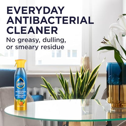 Pledge Antibacterial Multisurface Cleaner Spray, Fresh Citrus, 9.7 oz, 3 pk - size: 9.7 Fl Oz (Pack of 3)