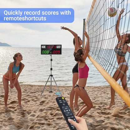 Samshow LED Electronic Scoreboard with Remote, Portable Score Keeper - style: 2025 6 digital led scoreboard-no tripod