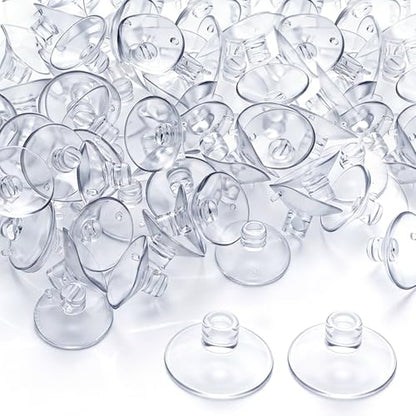 100 Pcs Suction Cups for Aquarium, Aquarium Fish Tank Suction Cups, Multipack of Aquariums Suctions Cup Clips for Aquariums Equipment Securing and Cable Management