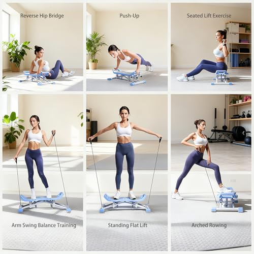 Ski Machine, 6-in-1 Balance Board with LCD for Home Workout