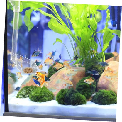 Toyvian Aquarium Fish Feeder Tube with Shrimp Feeding Dish, 28cm Feeder Pipe for Betta Fish and Aquarium Shrimp Feeding