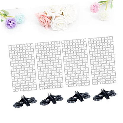 Aquarium Isolation Panel Lattice Plate Transparent Sections with Random Color Suction Cups Easy to Install Dividers for Fish Tank Breeding and Separation