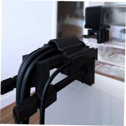 balacoo 2pcs Fish Tank Clips Aquarium Fixed Clips for Change Holders Groove Design for Wire Organization and Secure Hose Fixation