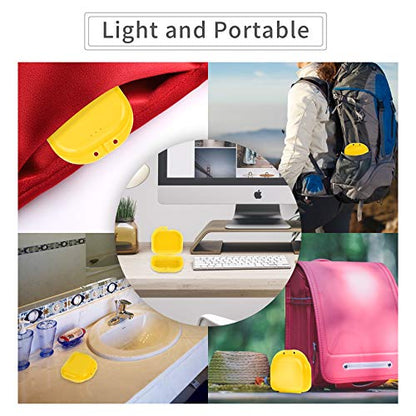 Annhua Retainer Case with Vent Holes Mouth Guard Case, Retainer Box Orthodontic Aligner Holder Slim Portable Dental Storage Container - Yellow - color: yellow