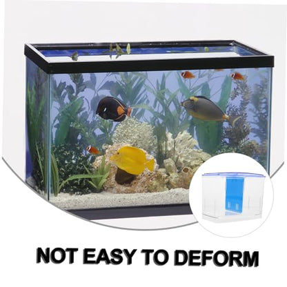 Happyyami Fish Isolation Box for Breeding Tropical Fish Transparent Design with Adequate Airflow Durable Nursery and Guppy Multipurpose Aquarium Divider