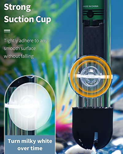 Pawfly 10 Pack Suction Cups with 20 Pieces Adjustable Zip Ties for Aquarium Fish Tank Binding Moss Shrimp Dodging Nest - size: 10 Pack