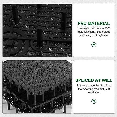 Totority Aquarium Substrate 40Pcs Under Gravel, Aquarium Plates Fish Tank Bottom Plate Splicing Combination Clapboard Undergravel 55 Gallon