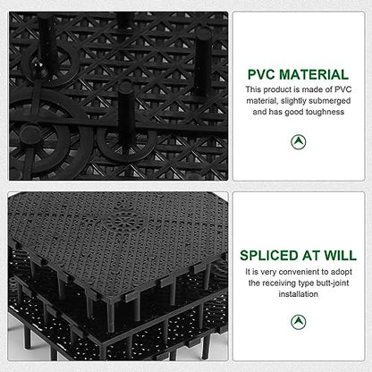 Totority Aquarium Substrate 40Pcs Under Gravel, Aquarium Plates Fish Tank Bottom Plate Splicing Combination Clapboard Undergravel 55 Gallon