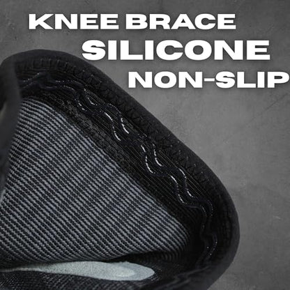 Tenace BJJ Knee Brace – Compression Knee Pad with Side Stabilizers & Gel Pad for Grappling, Jiu Jitsu, MMA, Wrestling, Judo & Muay Thai (Black, X-Large) - color: Black, size: X-Large