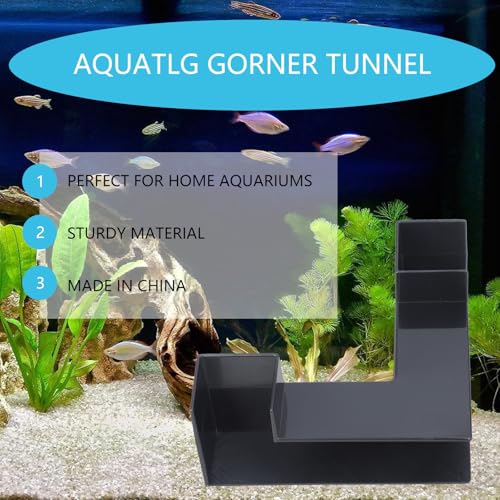 Aquarium Cave, Dual-Entrance Tunnel, Fish Tank Accessories, Decoration Tunnel, Viewing, Shrimp and Hiding, Shrimp Decor