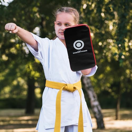 Lurrose Taekwondo Kick Shield Curved Pu Punching Pad Lightweight Portable Kickboxing Training Equipment for Adults, High Density Epe Material for Home Gym Use