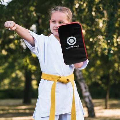 Lurrose Taekwondo Kick Shield Curved Pu Punching Pad Lightweight Portable Kickboxing Training Equipment for Adults, High Density Epe Material for Home Gym Use