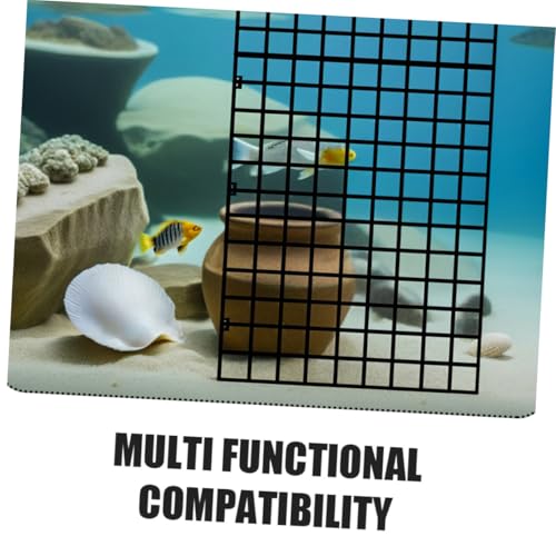 TEHAUX 1set Aquarium Isolation Panel Lattice Plate Black Spliced Divider Cups Easy to Install Fish Tank Divider for Breeding and Separation