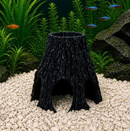 Volcano Fish Hide for Aquarium – Loach Cave, Shrimp Hide & Fish Hideout | Natural Look Aquascape Cave