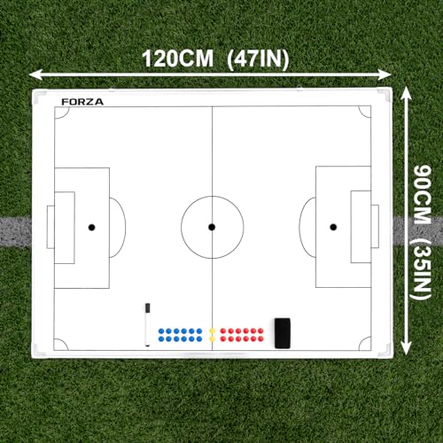 FORZA Double Sided Coaching Board 47in x 35in Soccer Whiteboard