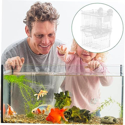 Fish Breeding Isolation Box Small Aquarium Fish Hatchery Incubator with Optimum Water Flow Durable Design for Fry Protection and Space Saving