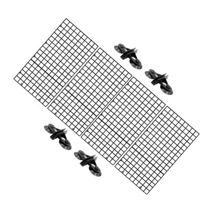 ORFOFE 30x15cm Grid Divider for Fish Tank Spliced Lattice Plate Aquarium Supplies 4 Suction Cups - color: Black