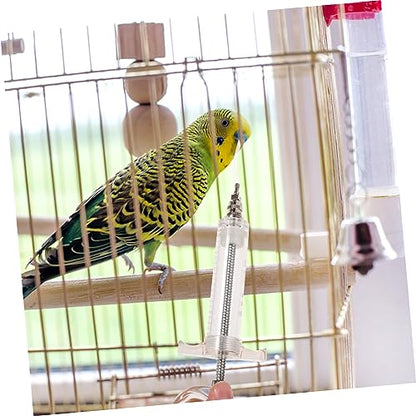 Sosoport 2sets Feeding Tube for Little Birds Parrot Hand Feeding Syringe Pet Feeder Use