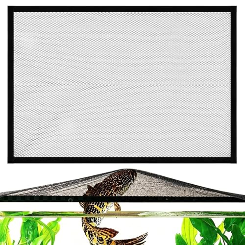 Fish Tank Cover – Magnetic Mesh Lid Guard, Anti Escape Netting, Invisible Cuttable Design Protector | Reliable Safety Solution for Fresh-Water Saltwater Aquarium Protection Use - size: 80*40cm