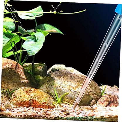 2pcs Kitchen Measuring Tubes Graduations Multi-use Plastic Pipettes for Liquid Transfer for Baking Fish Tank Maintenance and Laboratory Use