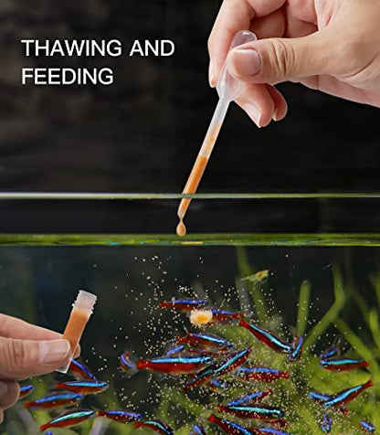 Aquarium Baby Brine Shrimp Dispense Storage Container Collection Tubes Kit for Brine Shrimp Hatchery 12 x 1.5ml