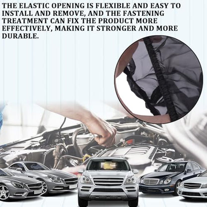 Cold Air Intake Filter Cover, Thickened Dust-proof Water-proof Motorcycle Universal Air Intake Cover Filter Sock Compatible with Harley Davidson Touring, for High Flow Cone Air Filter (L)